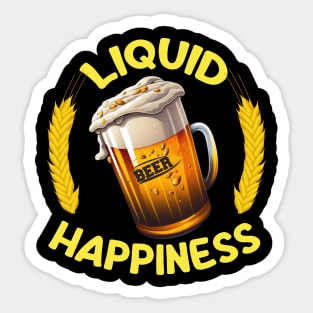 Beer - Liquid Happiness Sticker